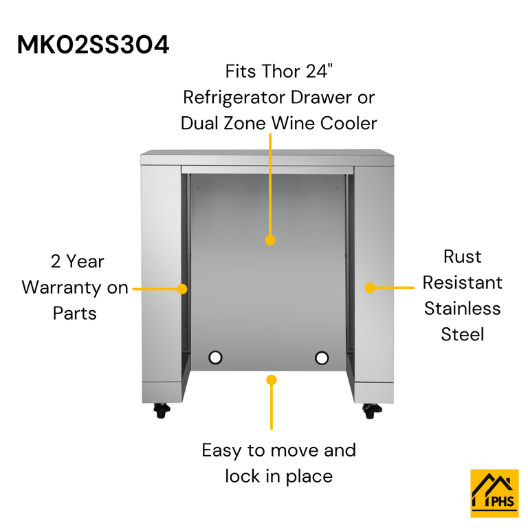 TRZ24U by Thor Kitchen - 24-inch Indoor Outdoor Freezer Drawer In Stainless  Steel - Trz24u