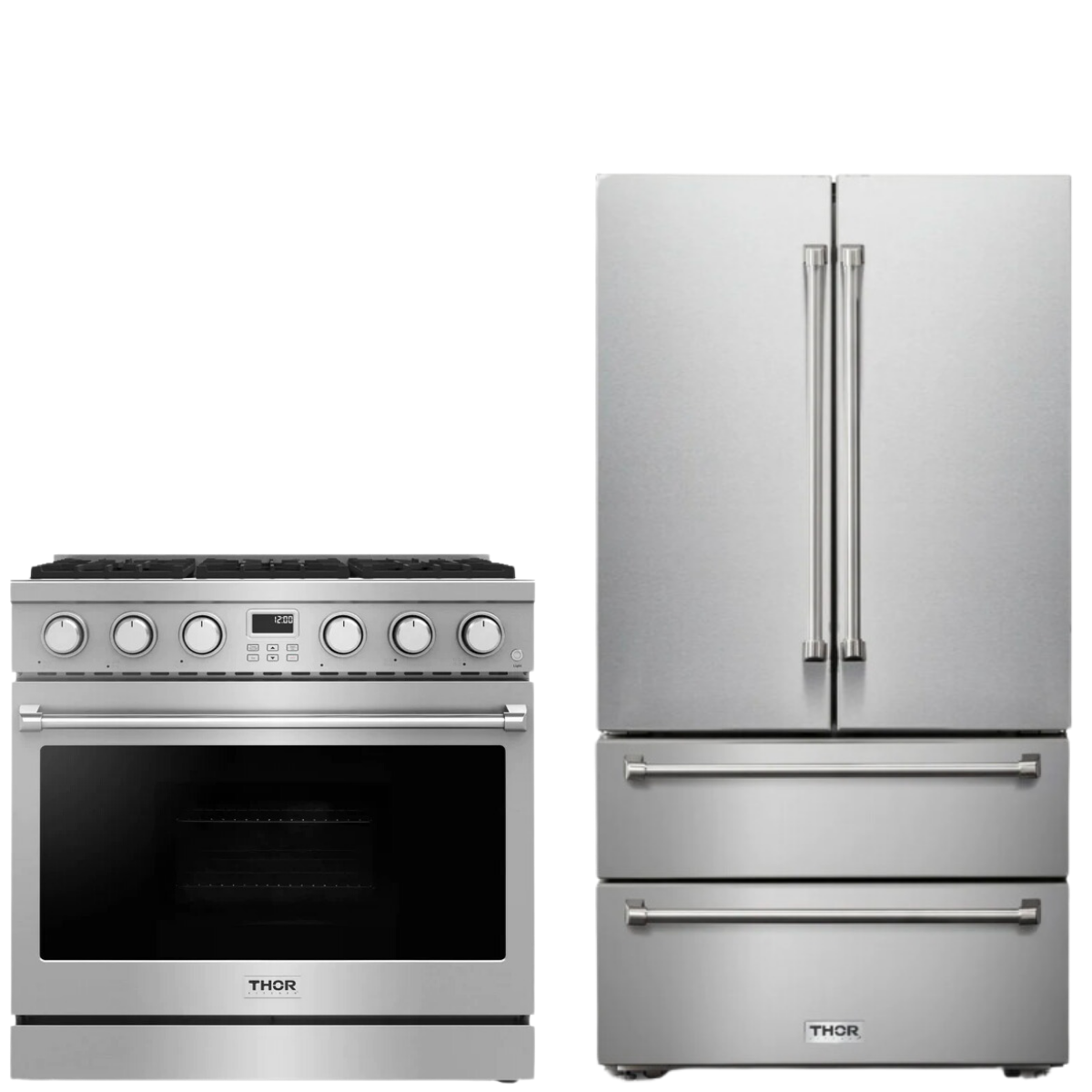 Thor Appliance Package 36" Gas Range and Refrigerator, ThorAPARG36