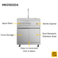 THOR Kitchen Outdoor Kitchen Sink Center, MK01SS304