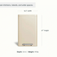 Caraway 45L Rectangular Step Trash Can in Cream