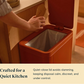 Caraway 45L Slim Step Trash Can in Cream