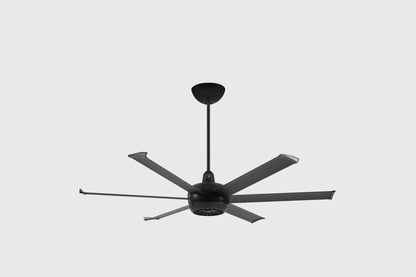 Big Ass Fans 60" Turbo6 Ceiling Fan with Black Blades and Finish
