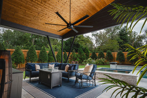 Big Ass Fans 72" Turbo6 Ceiling Fan with Black Blades and Finish