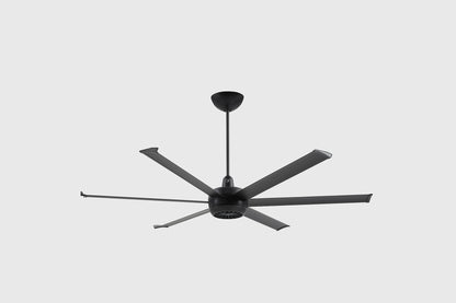 Big Ass Fans 72" Turbo6 Ceiling Fan with Black Blades and Finish