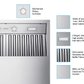 42 Inch 1200 CFM Outdoor Wall Mounted BBQ Range Hood - VICTORY Twister BBQ