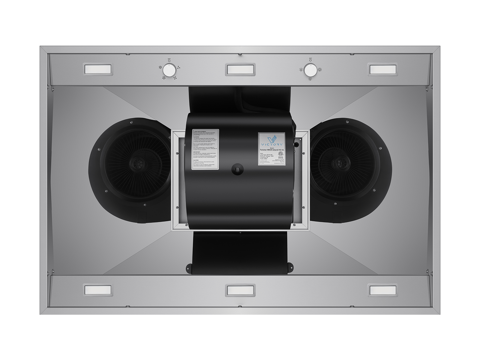 Victory Range Hoods Twister Island Range Hood