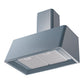 ILVE Nostalgie II 30-Inch Chimney Wall-Mount Ducted Range Hood, 600 CFM, Blue Grey, UAG30BG