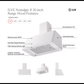 ILVE Nostalgie II 30-Inch Chimney Wall-Mount Ducted Range Hood, 600 CFM, Glossy Black, UAG30BK