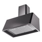 ILVE Nostalgie II 30-Inch Chimney Wall-Mount Ducted Range Hood, 600 CFM, Glossy Black, UAG30BK