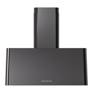ILVE Nostalgie II 30-Inch Chimney Wall-Mount Ducted Range Hood, 600 CFM, Glossy Black, UAG30BK