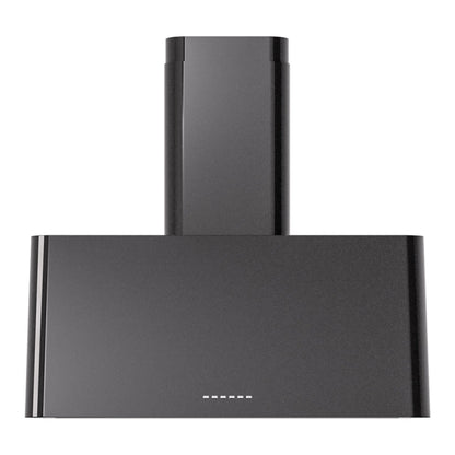 ILVE Nostalgie II 30-Inch Chimney Wall-Mount Ducted Range Hood, 600 CFM, Glossy Black, UAG30BK