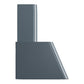 ILVE Nostalgie II 36-Inch Chimney Wall-Mount Ducted Range Hood, 600 CFM, Blue Grey, UAG36BG