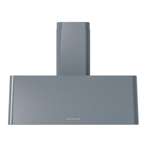 ILVE Nostalgie II 36-Inch Chimney Wall-Mount Ducted Range Hood, 600 CFM, Blue Grey, UAG36BG