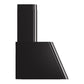 ILVE Nostalgie II 36-Inch Chimney Wall-Mount Ducted Range Hood, 600 CFM, Glossy Black, UAG36BK