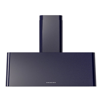 ILVE Nostalgie II 36-Inch Chimney Wall-Mount Ducted Range Hood, 600 CFM, Midnight Blue, UAG36MB