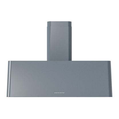 ILVE Nostalgie II 40-Inch Chimney Wall-Mount Ducted Range Hood, 600 CFM, Blue Grey, UAG40BG
