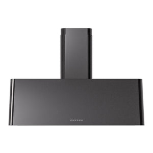ILVE Nostalgie II 40-Inch Chimney Wall-Mount Ducted Range Hood, 600 CFM, Glossy Black, UAG40BK