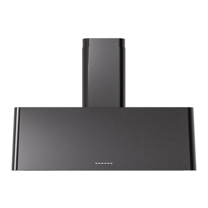 ILVE Nostalgie II 40-Inch Chimney Wall-Mount Ducted Range Hood, 600 CFM, Glossy Black, UAG40BK