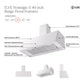 ILVE Nostalgie II 40-Inch Chimney Wall-Mount Ducted Range Hood, 600 CFM, Burgundy, UAG40BU
