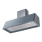 ILVE Nostalgie II 48-Inch Chimney Wall-Mount Ducted Range Hood, 850 CFM, Blue Grey, UAG48BG