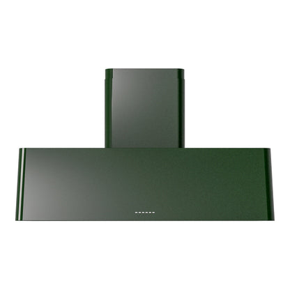 ILVE Nostalgie II 48-Inch Chimney Wall-Mount Ducted Range Hood, 850 CFM, Emerald Green, UAG48EG