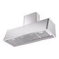ILVE Nostalgie II 48-Inch Chimney Wall-Mount Ducted Range Hood, 850 CFM, Stainless Steel, UAG48SS