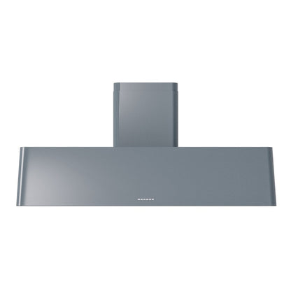 ILVE Nostalgie II 60-Inch Chimney Wall-Mount Ducted Range Hood, 850 CFM, Blue Grey, UAG60BG