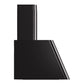 ILVE Nostalgie II 60-Inch Chimney Wall-Mount Ducted Range Hood, 850 CFM, Glossy Black, UAG60BK