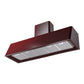 ILVE Nostalgie II 60-Inch Chimney Wall-Mount Ducted Range Hood, 850 CFM, Burgundy, UAG60BU