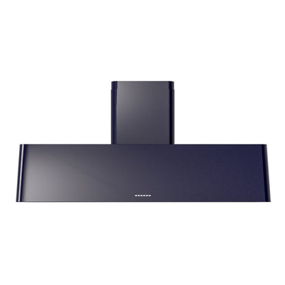 ILVE Nostalgie II 60-Inch Chimney Wall-Mount Ducted Range Hood, 850 CFM, Midnight Blue, UAG60MB