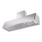 ILVE Nostalgie II 60-Inch Chimney Wall-Mount Ducted Range Hood, 850 CFM, Stainless Steel, UAG60SS