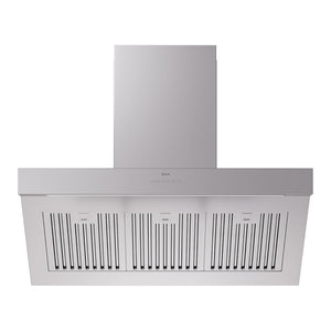 ILVE Professional Plus II 36-Inch Chimney Wall-Mount Ducted Range Hood, 600 CFM, Stainless Steel, UAGQ36SS