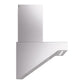 ILVE Professional Plus II 48-Inch Chimney Wall-Mount Ducted Range Hood, 600 CFM, Stainless Steel, UAGQ48SS