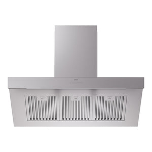ILVE Professional Plus II 48-Inch Chimney Wall-Mount Ducted Range Hood, 600 CFM, Stainless Steel, UAGQ48SS