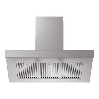 ILVE Professional Plus II 48-Inch Chimney Wall-Mount Ducted Range Hood, 600 CFM, Stainless Steel, UAGQ48SS