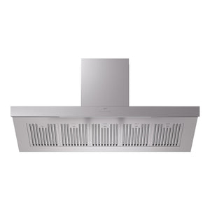 ILVE Professional Plus II 60-Inch Chimney Wall-Mount Ducted Range Hood, 600 CFM, Stainless Steel, UAGQ60SS