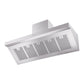 ILVE Professional Plus II 60-Inch Chimney Wall-Mount Ducted Range Hood, 600 CFM, Stainless Steel, UAGQ60SS