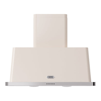 ILVE Majestic II 40-Inch Chimney Wall-Mount Ducted Range Hood, 600 CFM, Antique White, UAM100AW