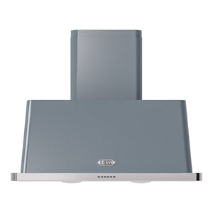 ILVE Majestic II 40-Inch Chimney Wall-Mount Ducted Range Hood, 600 CFM, Blue Grey, UAM100BG