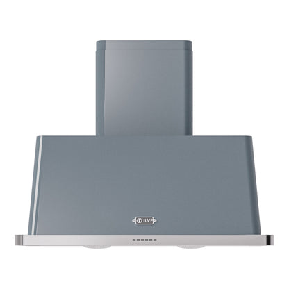 ILVE Majestic II 40-Inch Chimney Wall-Mount Ducted Range Hood, 600 CFM, Blue Grey, UAM100BG