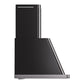 ILVE Majestic II 40-Inch Chimney Wall-Mount Ducted Range Hood, 600 CFM, Glossy Black, UAM100BK