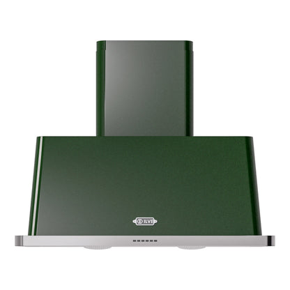 ILVE Majestic II 40-Inch Chimney Wall-Mount Ducted Range Hood, 600 CFM, Emerald Green, UAM100EG