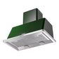 ILVE Majestic II 40-Inch Chimney Wall-Mount Ducted Range Hood, 600 CFM, Emerald Green, UAM100EG