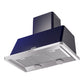 ILVE Majestic II 40-Inch Chimney Wall-Mount Ducted Range Hood, 600 CFM, Midnight Blue, UAM100MB