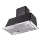ILVE Majestic II 40-Inch Chimney Wall-Mount Ducted Range Hood, 600 CFM, Graphite Matte, UAM100MG