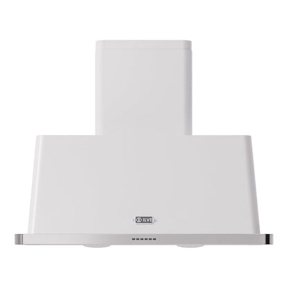 ILVE Majestic II 40-Inch Chimney Wall-Mount Ducted Range Hood, 600 CFM, White, UAM100WH