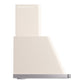 ILVE Majestic II 48-Inch Chimney Wall-Mount Ducted Range Hood, 850 CFM, Antique White, UAM120AW