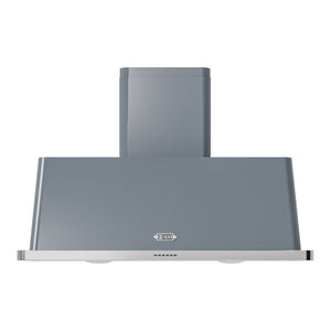 ILVE Majestic II 48-Inch Chimney Wall-Mount Ducted Range Hood, 850 CFM, Blue Grey, UAM120BG