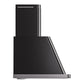 ILVE Majestic II 48-Inch Chimney Wall-Mount Ducted Range Hood, 850 CFM, Glossy Black, UAM120BK