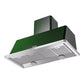 ILVE Majestic II 48-Inch Chimney Wall-Mount Ducted Range Hood, 850 CFM, Emerald Green, UAM120EG